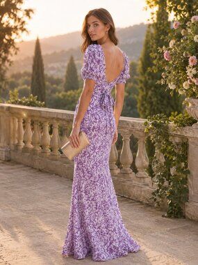 Anthropologie Saylor Ryland Maxi Dress Purple XS